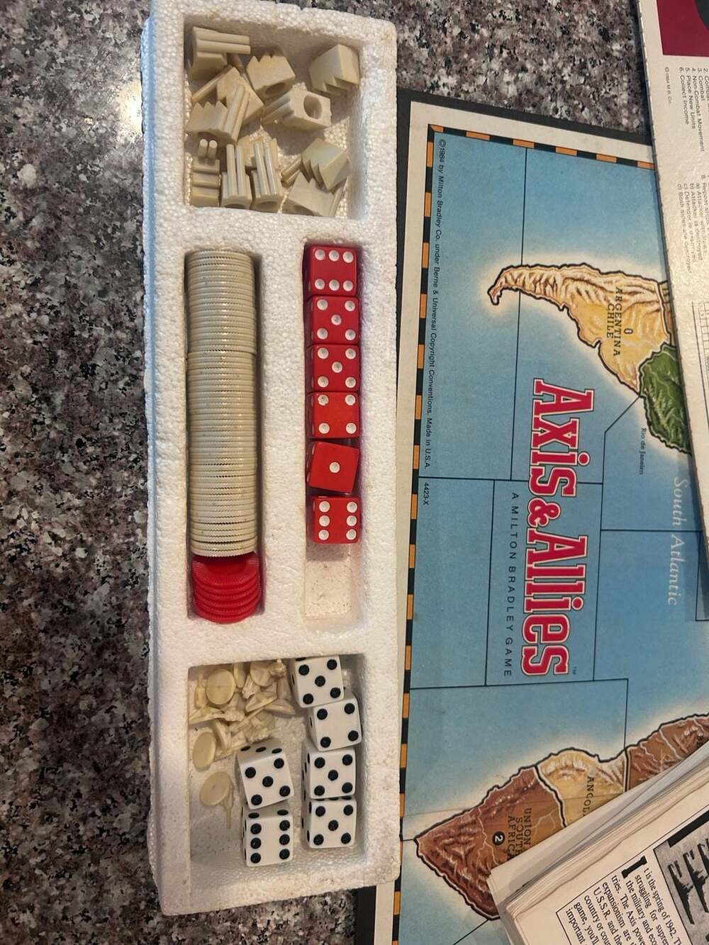 1984 Milton Bradley Axis & Allies Gamemaster Series Board Game - Picture 6 of 11